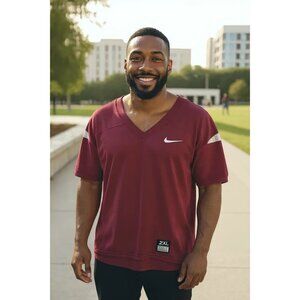 Nike Mens Maroon Football Jersey 2XL